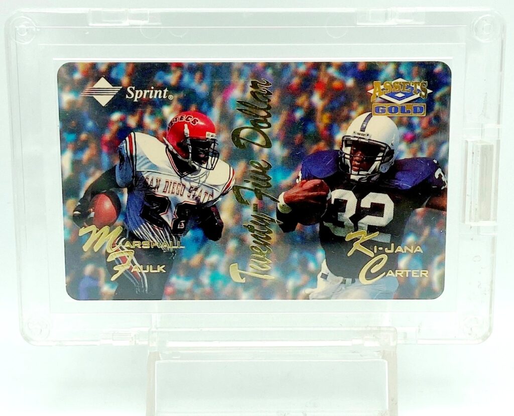 1995 AG $25 Marshall Faulk-Ki-Jana Carter RC (1)