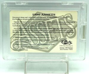 1995 Assets $1,000 Promo Cal Ripken Jr (5)