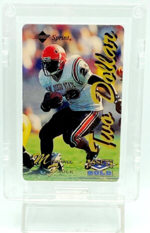 1995 Assets Gold $2 Dollar Marshall Faulk RC (1)