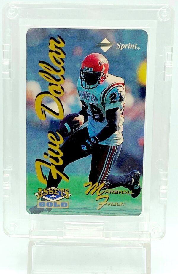 1995 Assets Gold Dollar Marshall Faulk RC (1) 1995 Assets Gold $5 Dollar Marshall Faulk RC (1)