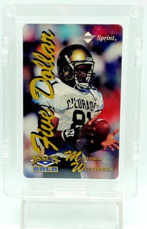 1995 Assets Gold $5 Michael Westbrook RC# (1)