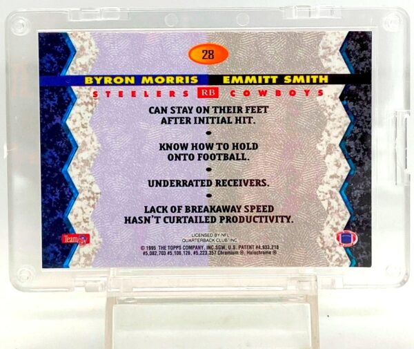 1995 B-Topps Bryon Morris-Emmitt Smith #28 (2)