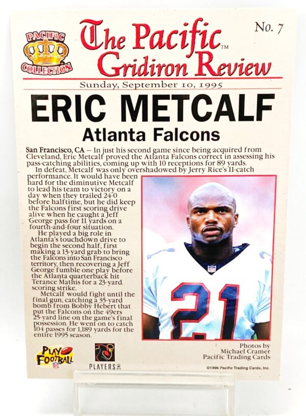 1996 Pacific Collection Eric Metcalf #7 (2) 1996 Pacific Collection Eric Metcalf #7 (2)
