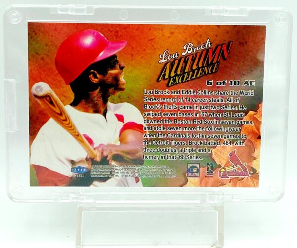 1998 Fleer SI Autumn EX Lou Brock #6AE (B)