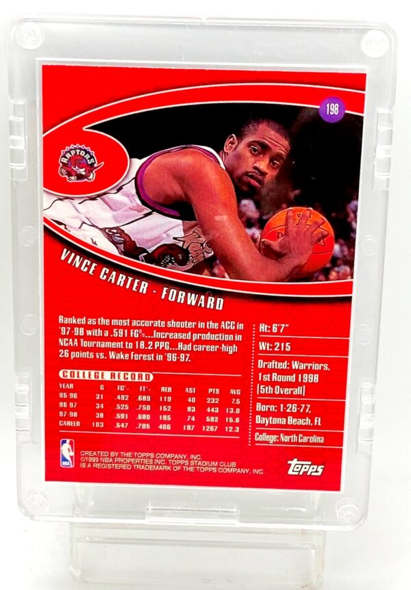 1999 TSC '98 Rookie Card Vince Carter #198 (2)