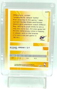 2002 TSC Hustlers Refractor Michael Jordan #H7(2)