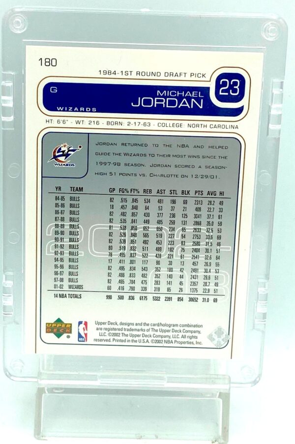 2002 Upper Deck Michael Jordan #180 (2) 2002 Upper Deck Michael Jordan #180 (2)
