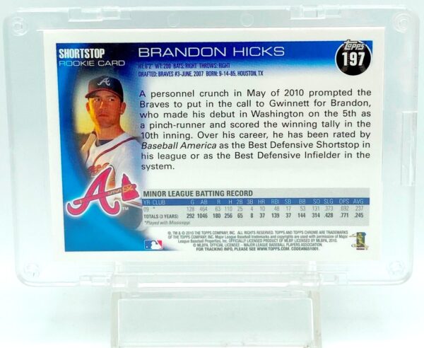 2010 Topps Chrome Brandon Hicks RC #197 (2)