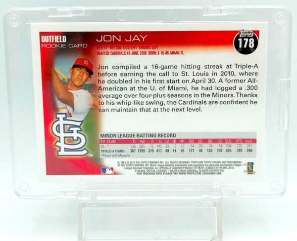 2010 Topps Chrome Jon Jay RC #178 (2)
