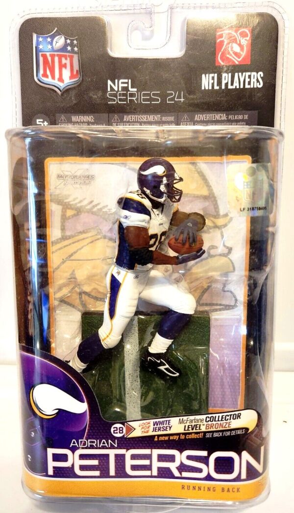 2010 McFarlane S-24 Adrian Peterson White (1) 2010 McFarlane S-24 Adrian Peterson White (1)