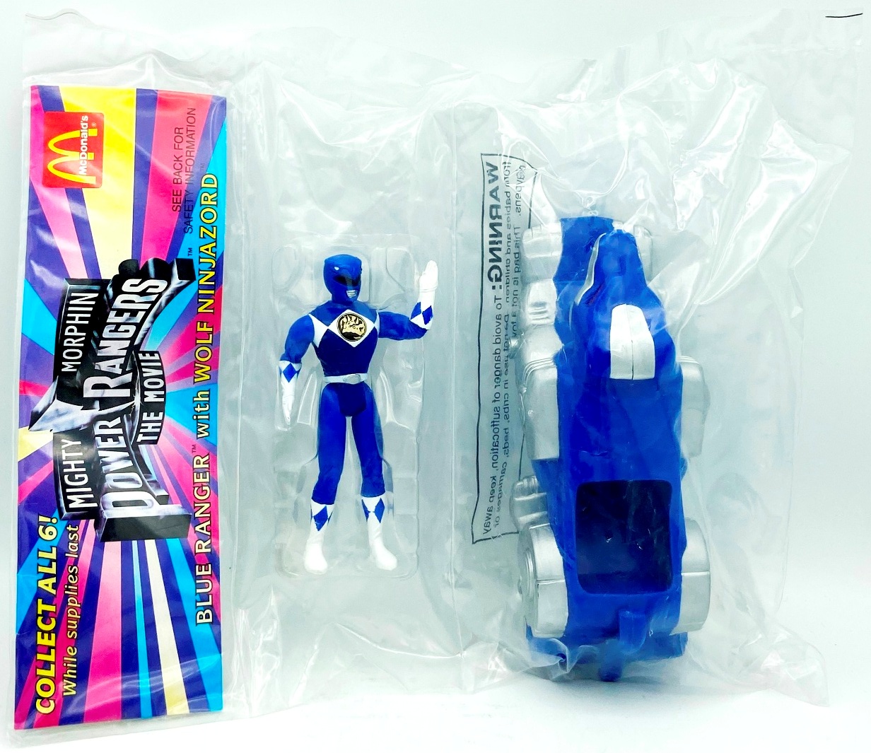 1995 McDonald Power Rangers The Movie Blue Ranger (2)