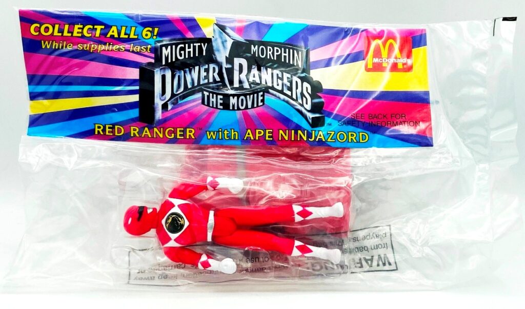 1995 McDonald's Red Ranger with Ape Ninjazord MM Power Rangers