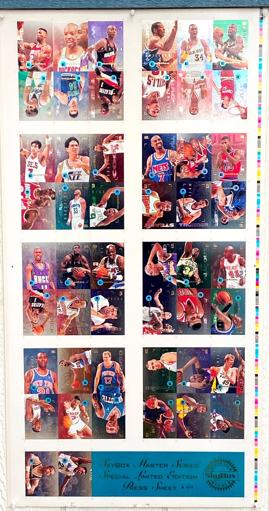 1995 Skybox MS LTD ED Press Sheet A-4253 (1)