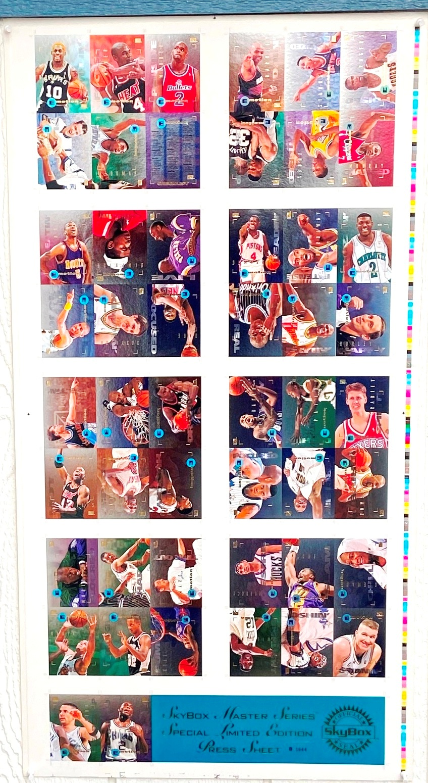 1995 Skybox MS LTD ED Press Sheet B-1644 (1)