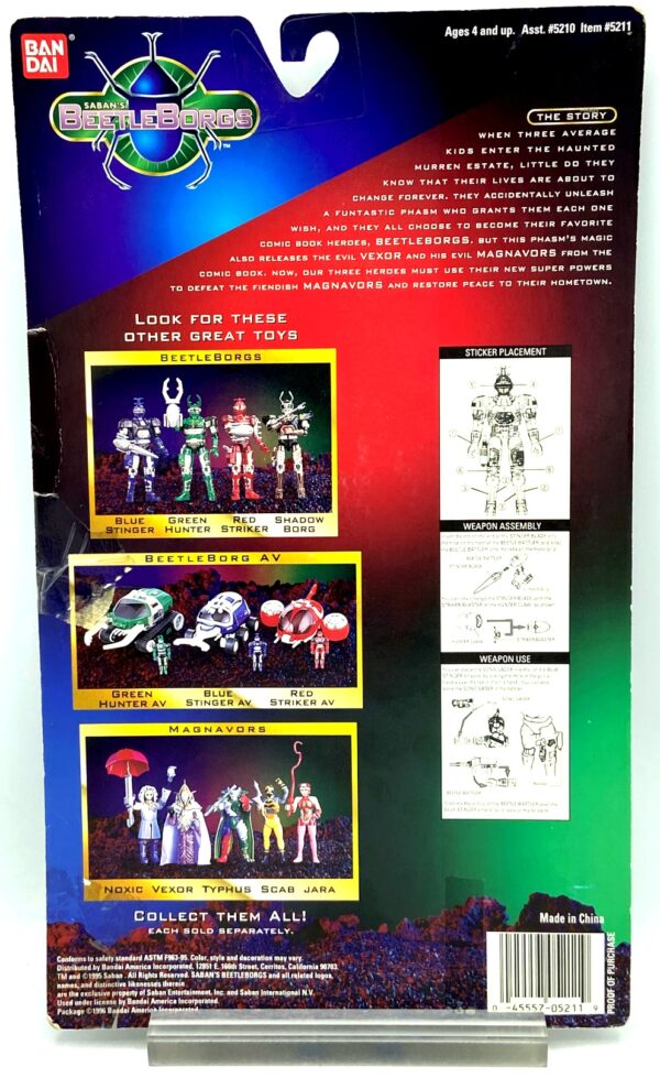 1997 BeetleBorgs Blue Stinger BeetleBorg Open (5)