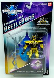1997 BeetleBorgs Metallix Chromium Gold BeetleBorg D
