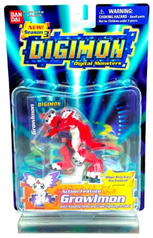 2001 Digimon Series-3 Growlmon #362 3pcs (1)