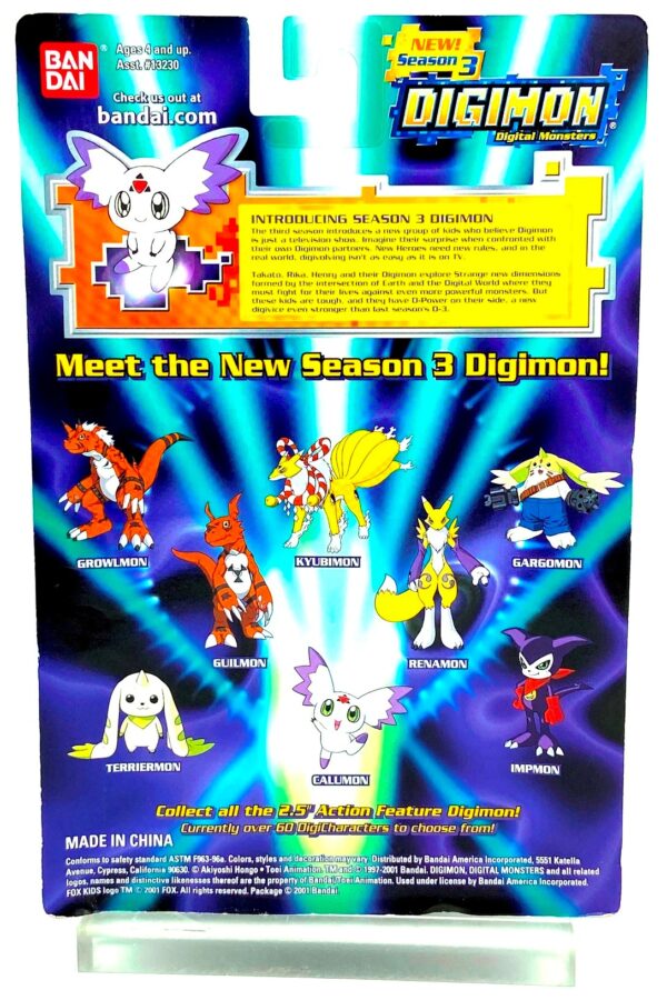 2001 Digimon Series-3 Renamon #361 1pc (5)