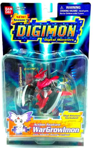 Vintage 2001 Season 3-Original Series-3 Digimon Digital Monsters Collectible Action Figures Collection "Rare-Vintage" (2001)