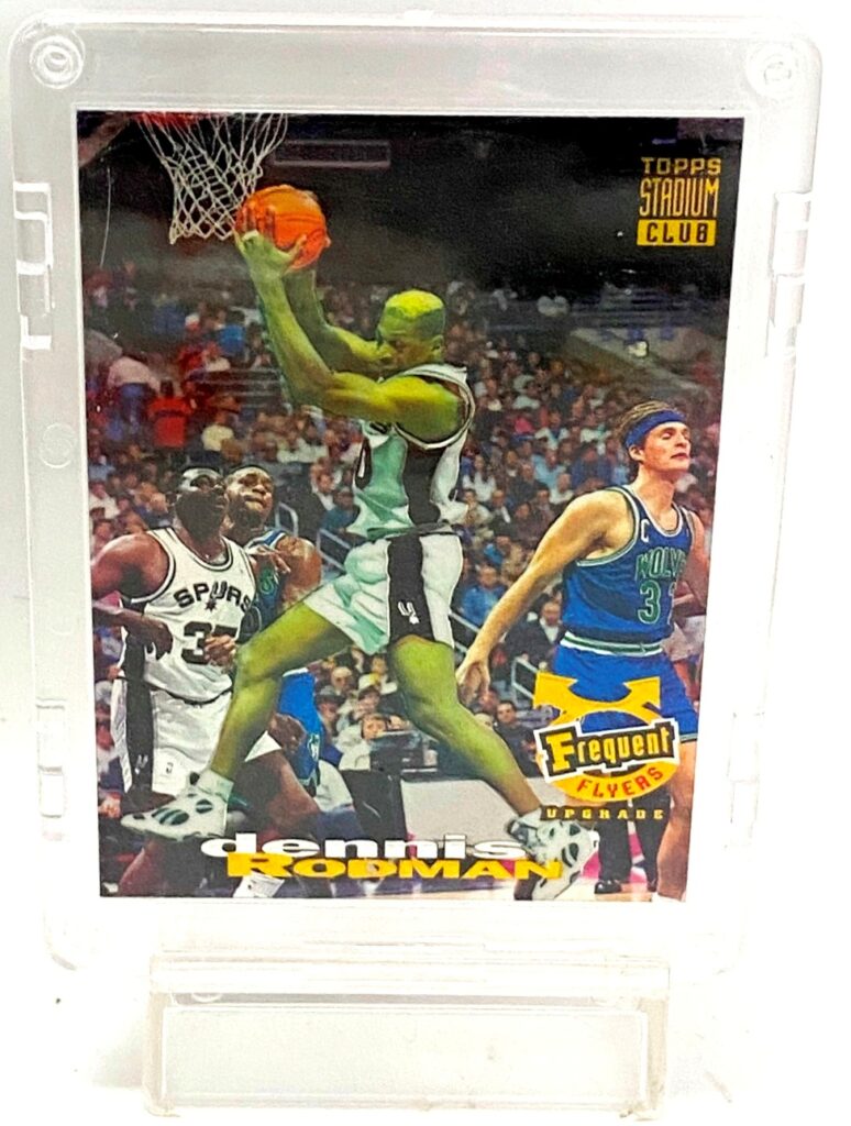 1993 Topps Stadium Club Dennis Rodman Frequent Flyers Card #183 1993 Topps Stadium Club Dennis Rodman Frequent Flyers Card #183