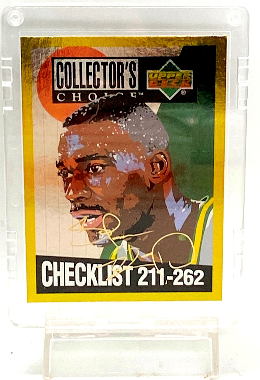 Vintage 1994 Upper Deck Collector's Choice Checklist Shawn Kemp Card