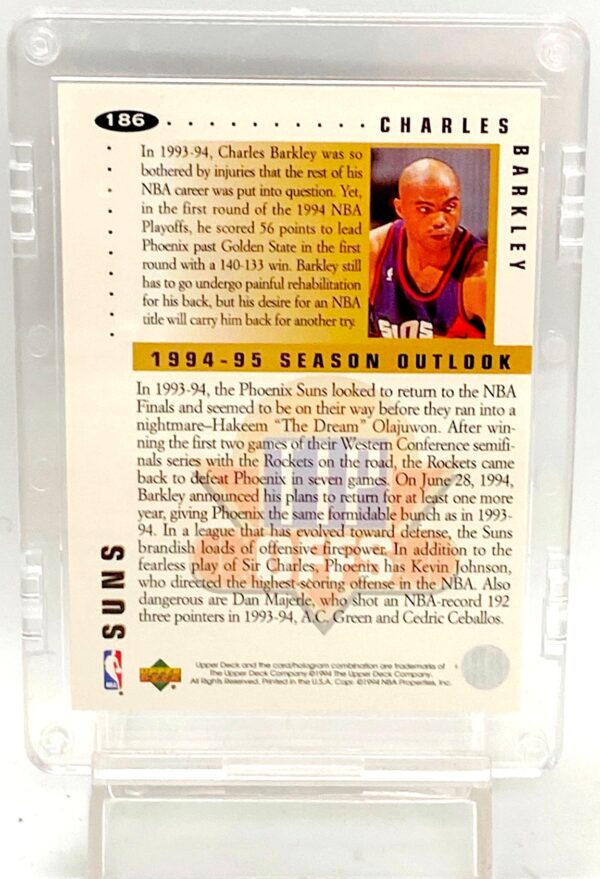 1994 UD CC Tip Offs Charles Barkley #186 (2)