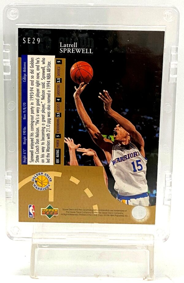 1994 UD SE Latrell Sprewell #SE29 (2)