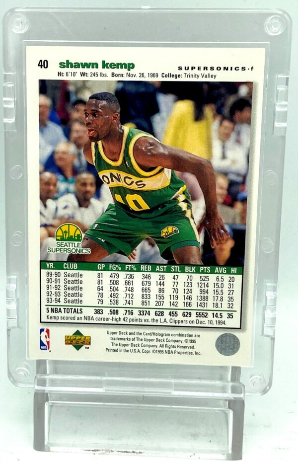 1995 UDCC Shawn Kemp Card #40 (2)