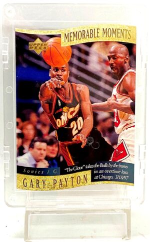 1998 UD Memorable Moments Gary Payton #9 (1)