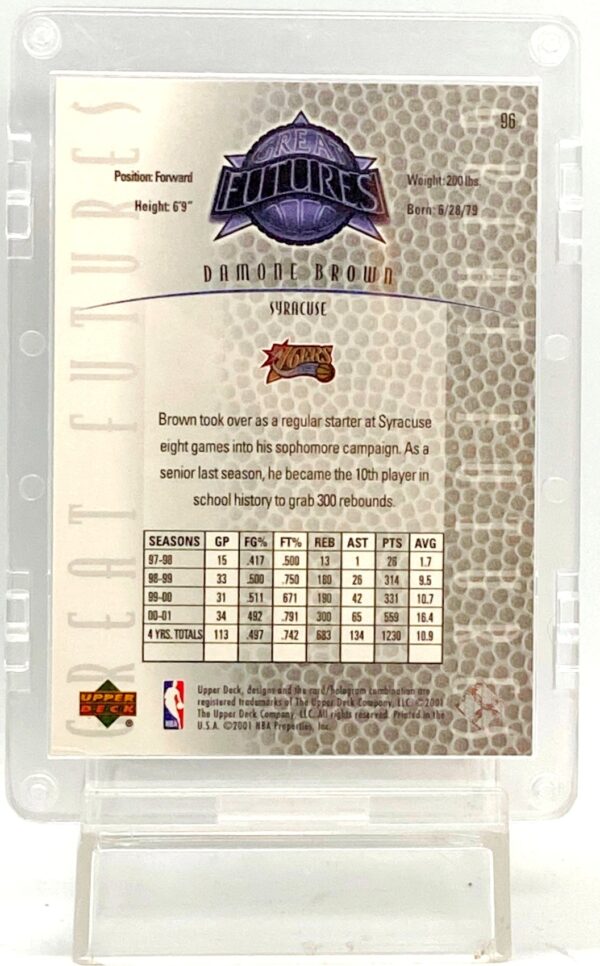 2000 UD NBA Legends LE Damone Brown #96 (2)