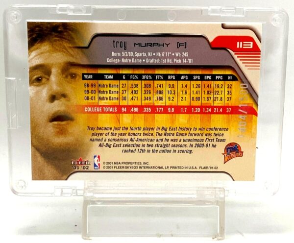 2001 Flair Class 01 Troy Murphy RC #113 (2)