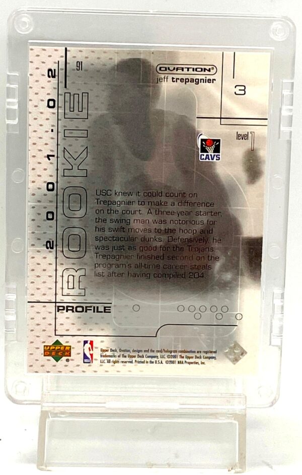 2001 UD Ovation LE Jeff Trepagnier RC#3 (2)