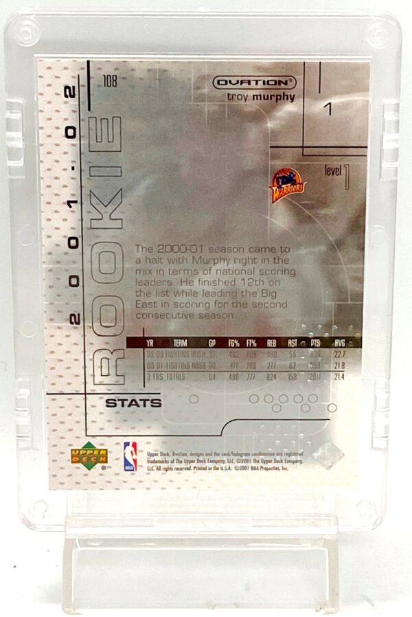 2001 UD Ovation LE Troy Murphy RC#1 (2)