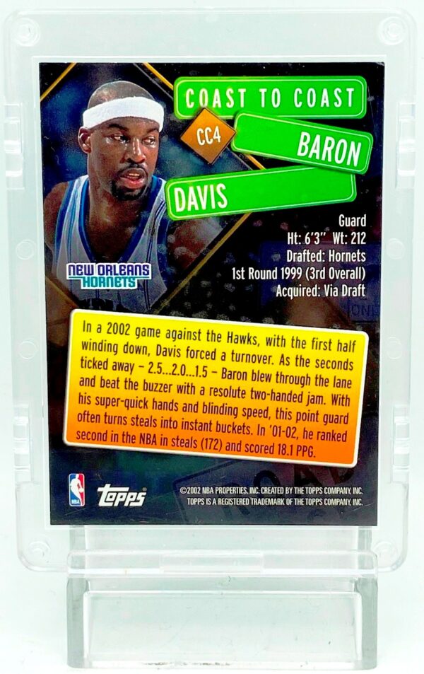 2002 Topps Coast to Coast Baron Davis #CC4 (2) 2002 Topps Coast to Coast Baron Davis #CC4 (2)