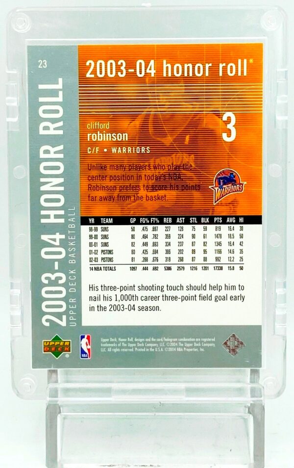 2003-04 UD Honor Roll Clifford Robinson #23 (2)