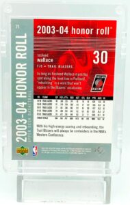 2003-04 UD Honor Roll Rasheed Wallace #71 (2)