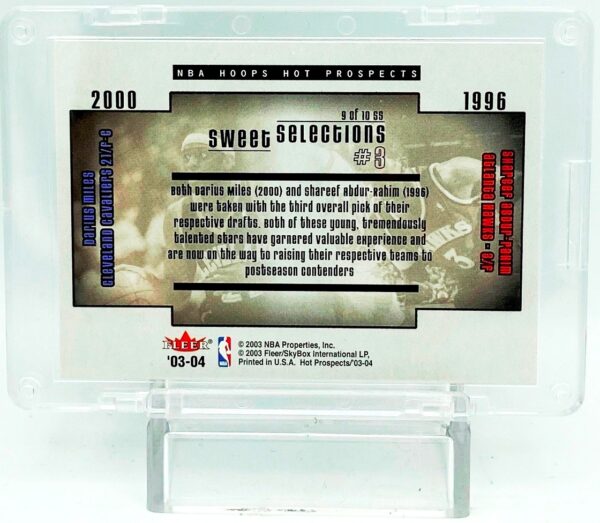 2003 Fleer Darius Miles-Shareef Abdur-Rahim #9(2)