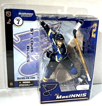 2004 McFarlane Sportspicks NHL Al MacINNIS Blue Jersey (2)