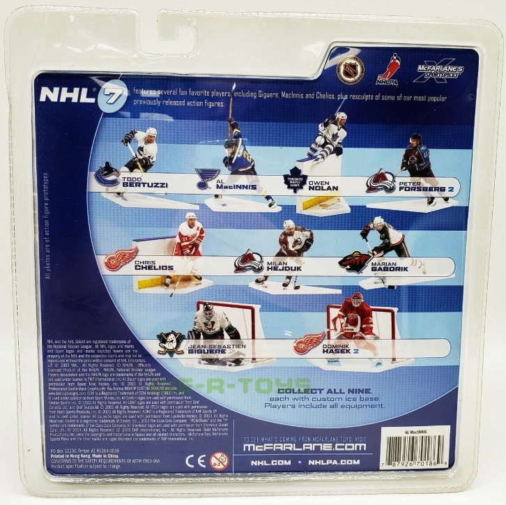 2004 McFarlane Sportspicks NHL Al MacINNIS Blue Jersey (3)