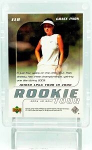 2004 UD Golf Rookie Tour Grace Park RC #118 (2)