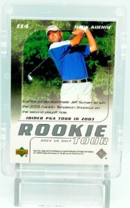 2004 UD Golf Rookie Tour Hank Kuehne RC # (2)