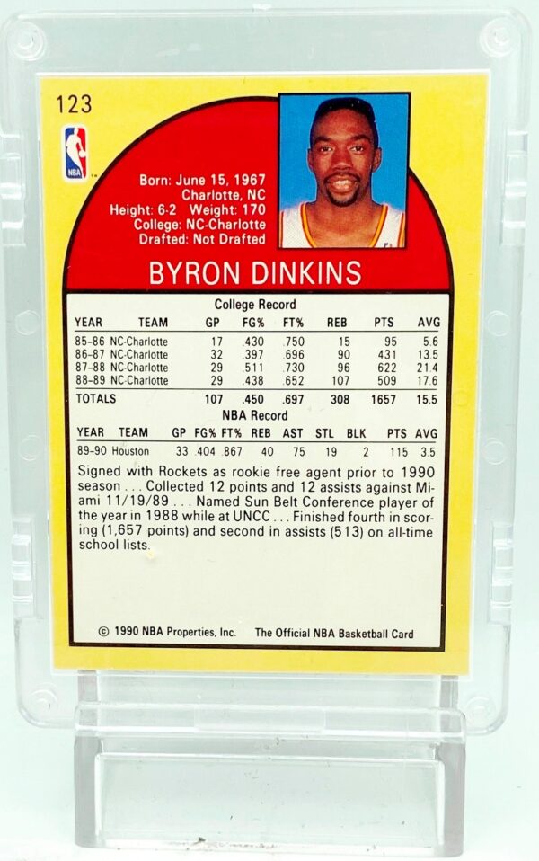 1990 NBA Hoops Byron Dinkins RC #123 (5) 1990 NBA Hoops Byron Dinkins RC #123 (5)