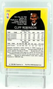 1990 NBA Hoops Cliff Robinson RC #250 (5