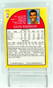 1990 NBA Hoops David Robinson RC #270 (5)