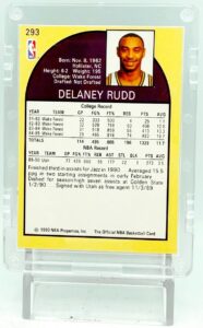 1990 NBA Hoops Delaney Rudd RC #293 (5)