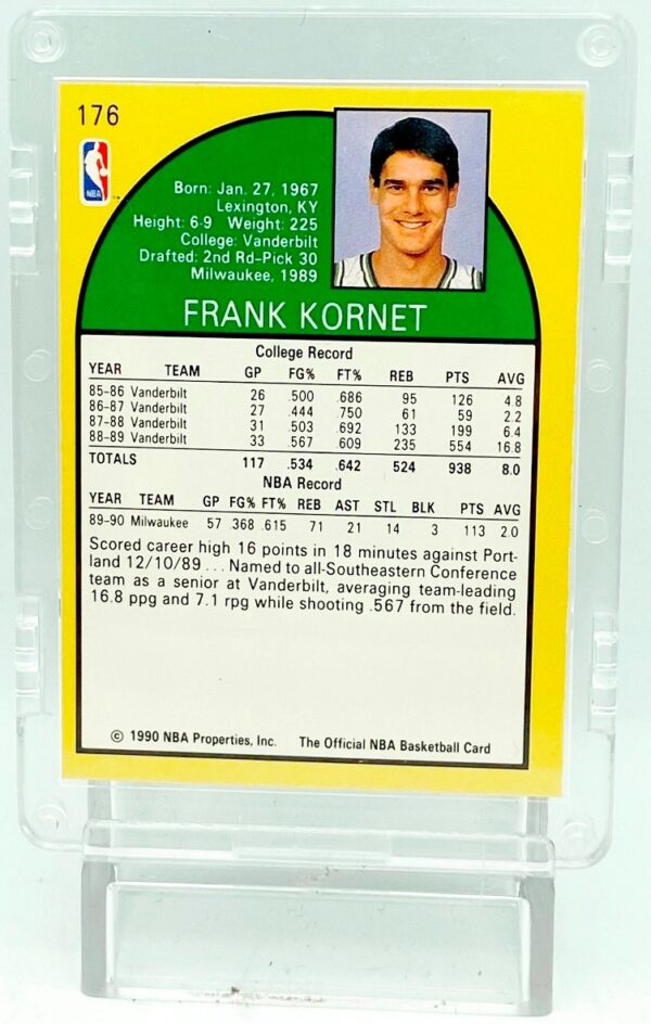 1990 NBA Hoops Frank Kornet RC #176 (5)