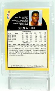 1990 NBA Hoops Glen Rice RC #168 (5)