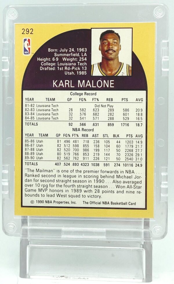 1990 NBA Hoops Karl Malone #292 (5) 1990 NBA Hoops Karl Malone #292 (5)