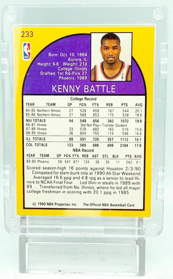 1990 NBA Hoops Kenny Battle RC #233 (5)