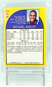 1990 NBA Hoops Michael Ansley RC #215 (5)